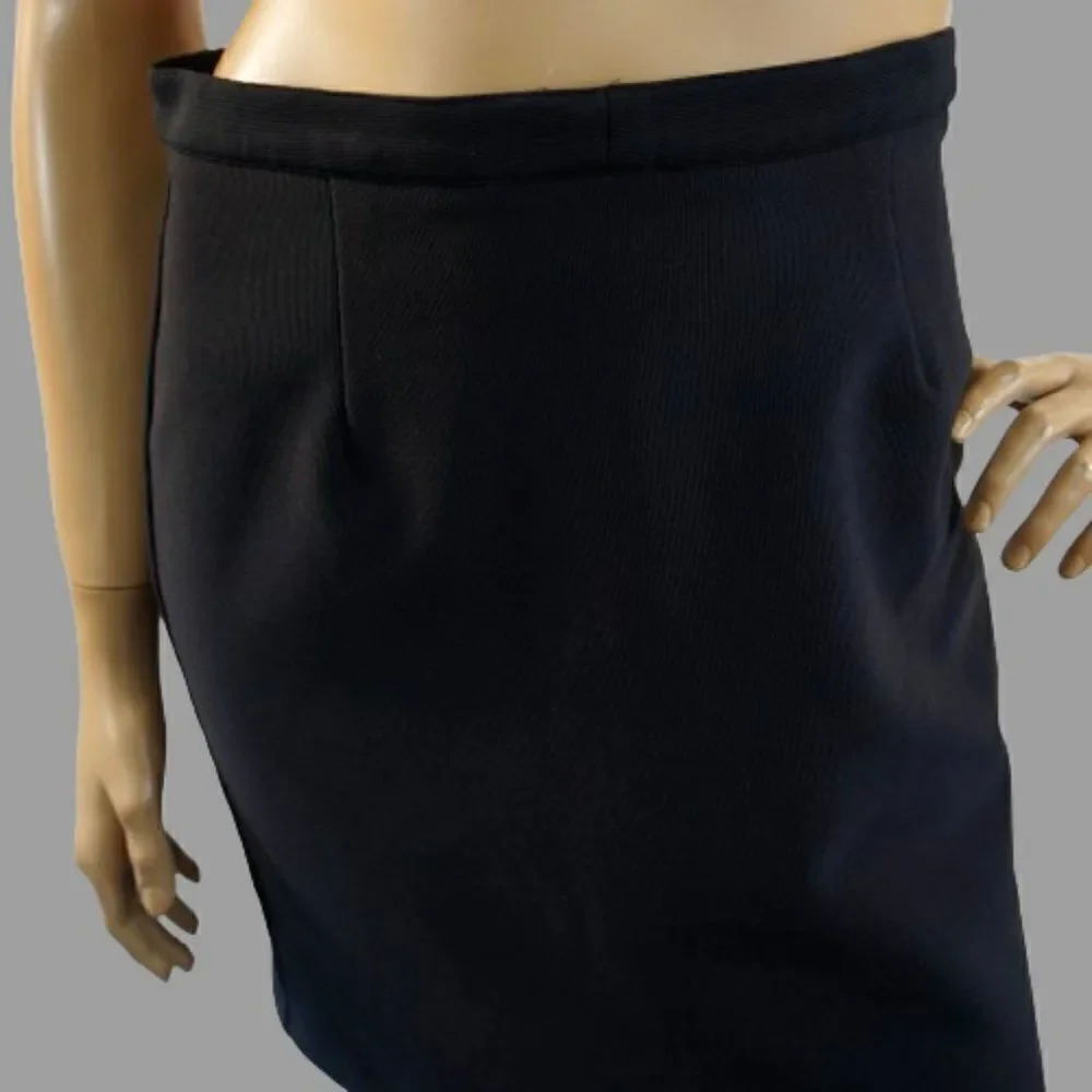 Anthropologie Maren Skirt Vintage USA Made Classic Black Mini Skirt Size M - L